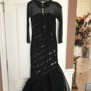 Long sleeve Teri Jon evening gown